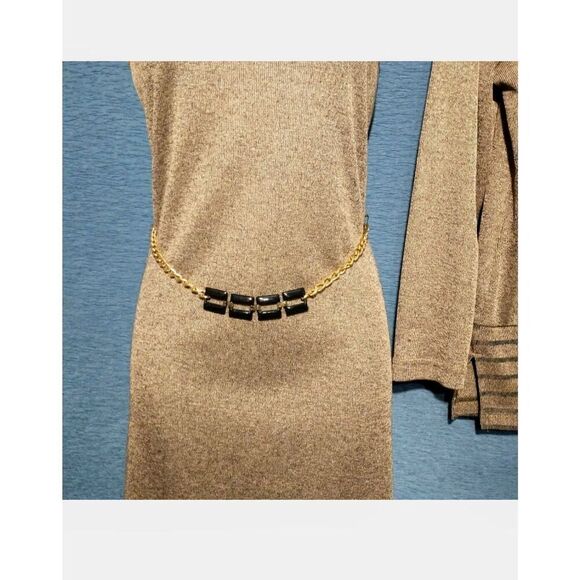 K Studio VINTAGE Women's Size Small Bronze Shimmer 3 Piece Set Dress. - Picture 3 of 9